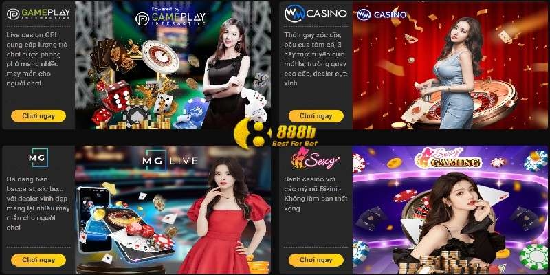 Kho game hay tại casino 888b